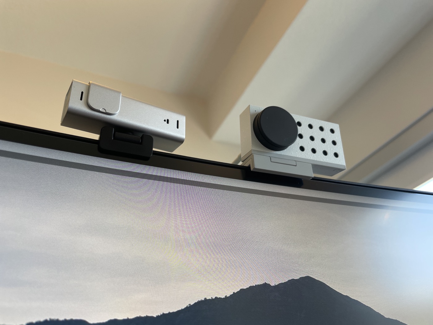 opal camera beside lumina webcam